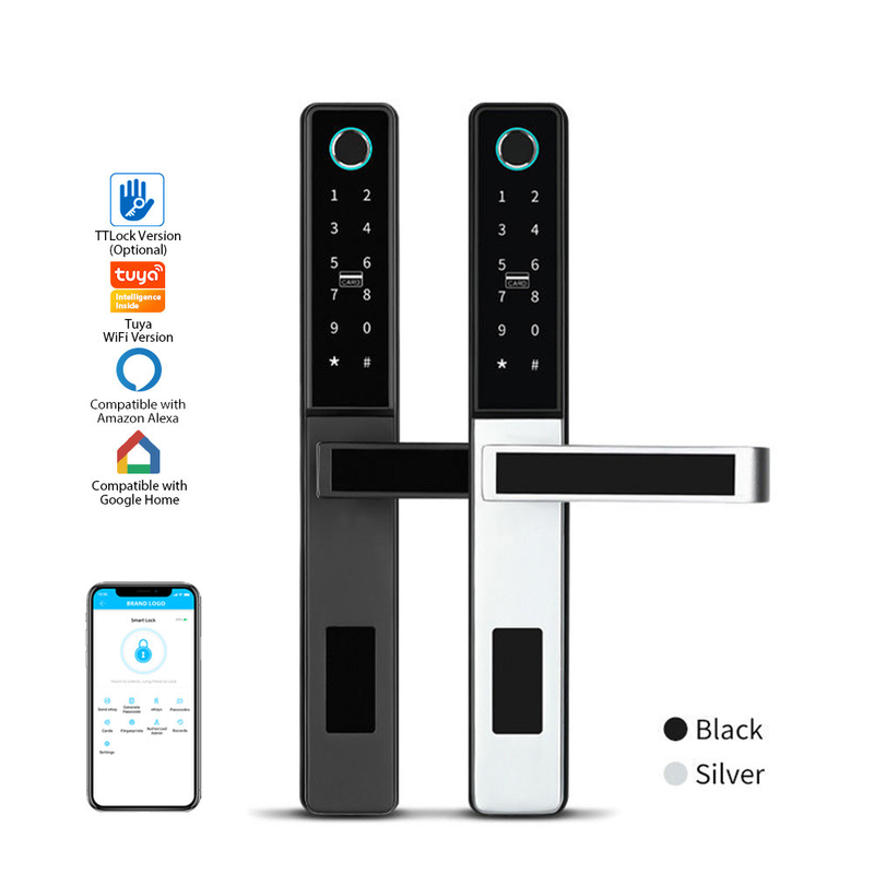 Hochsicherheits-Tür Smart Lock Türglocke Tuya App Zuhause Gebrauchsraum Elektronische Türschloss Farbenfroh